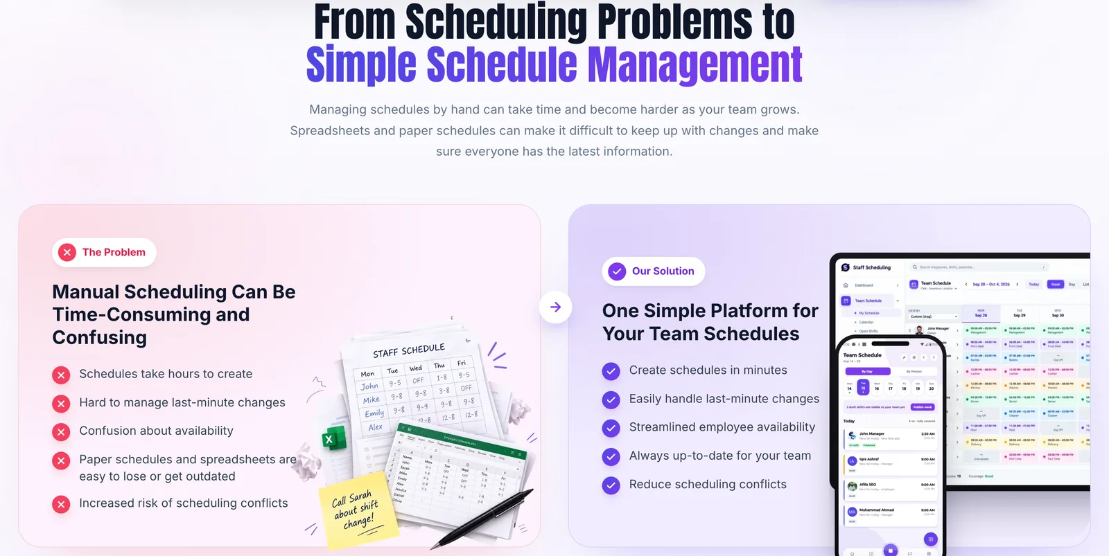 Staff Scheduling screenshot 2: Employee Scheduling Software