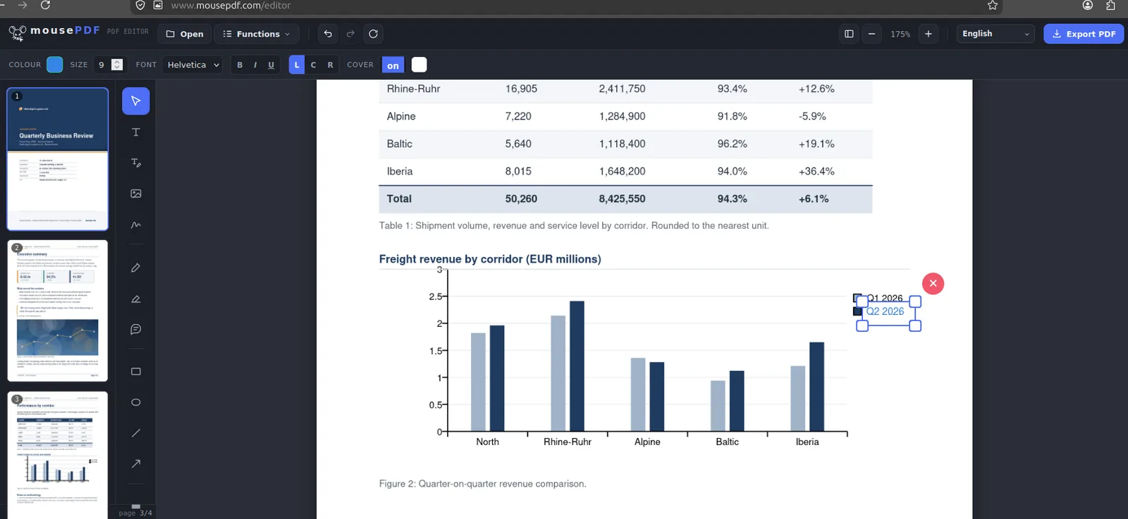 mousePDF screenshot 3: Free Browser Based PDF Editor