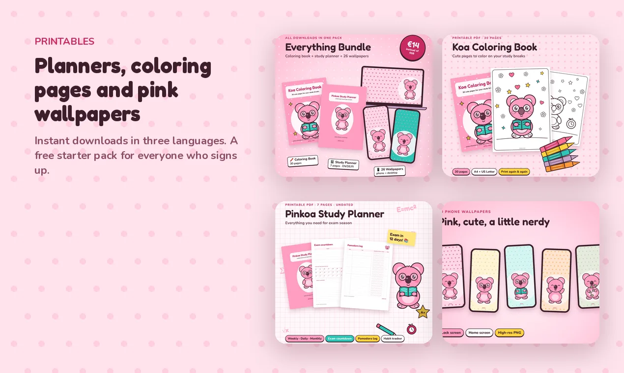 Pinkoa screenshot 4: Free Study Timer for Students