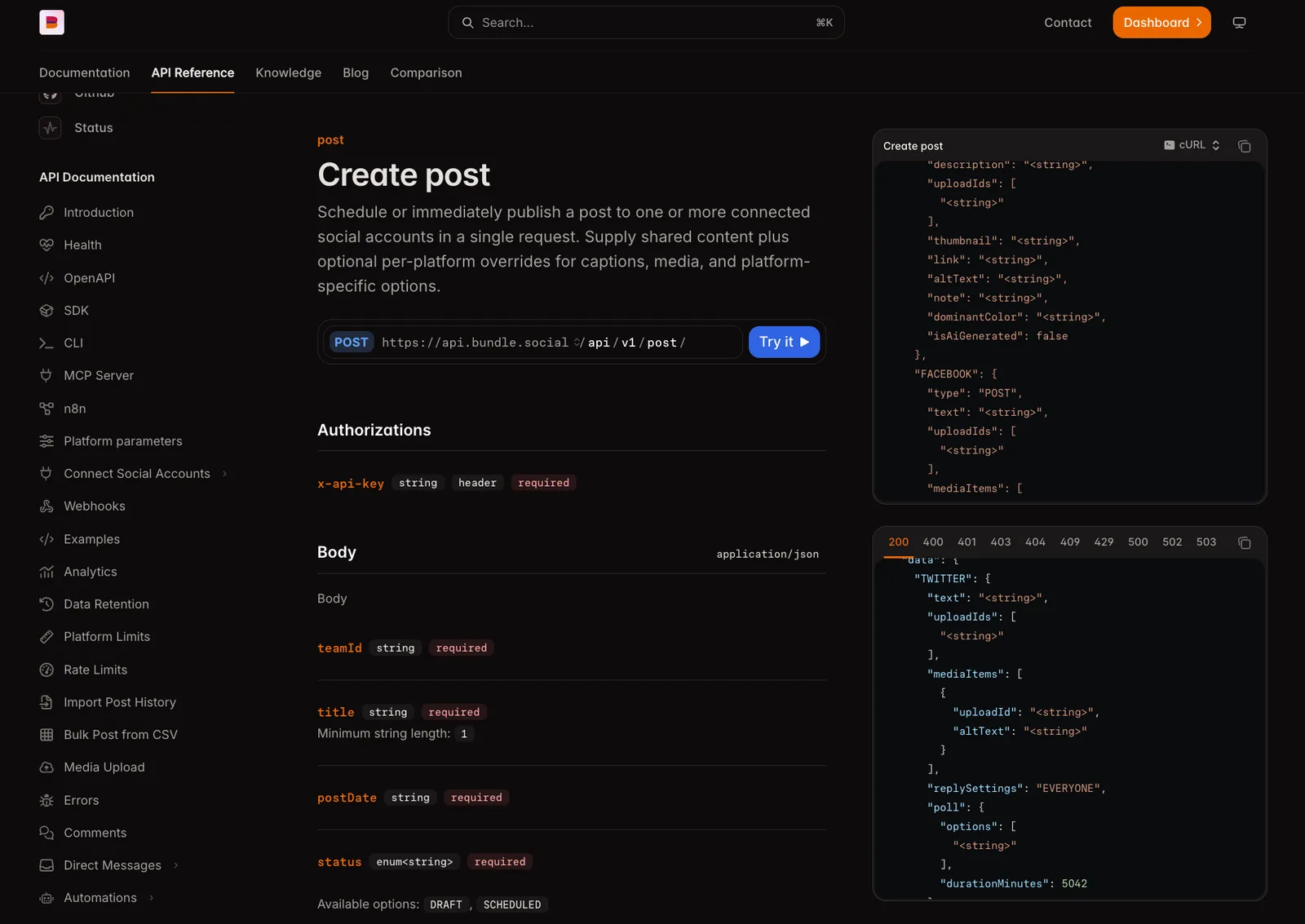 bundle.social screenshot 3: Social Media API with No Account Limits