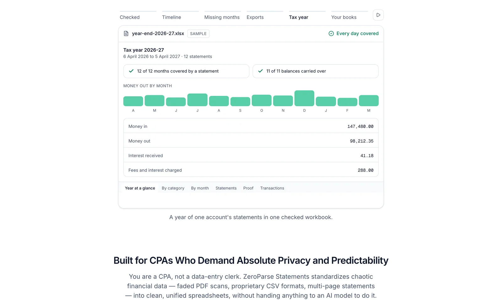 ZeroParse Statements screenshot 3: Bank Statement Converter for Accountants