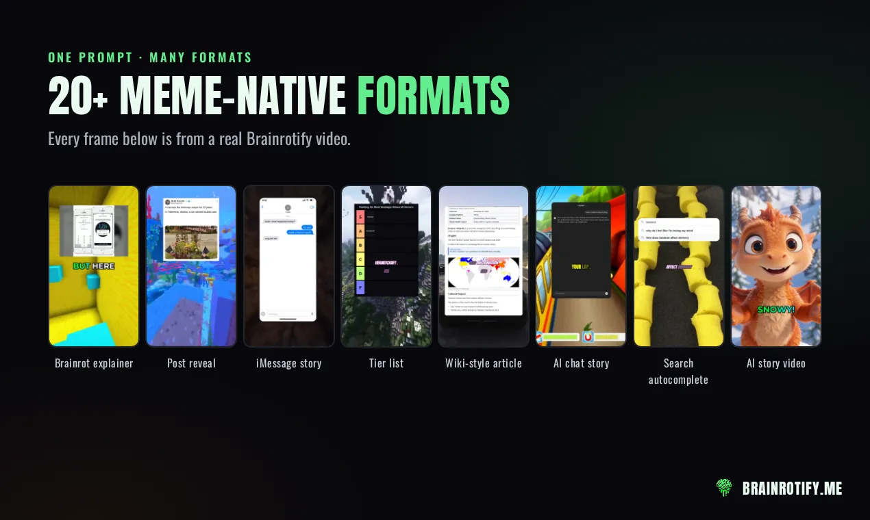 Brainrotify screenshot 4: Automatic Shorts Generator & Poster