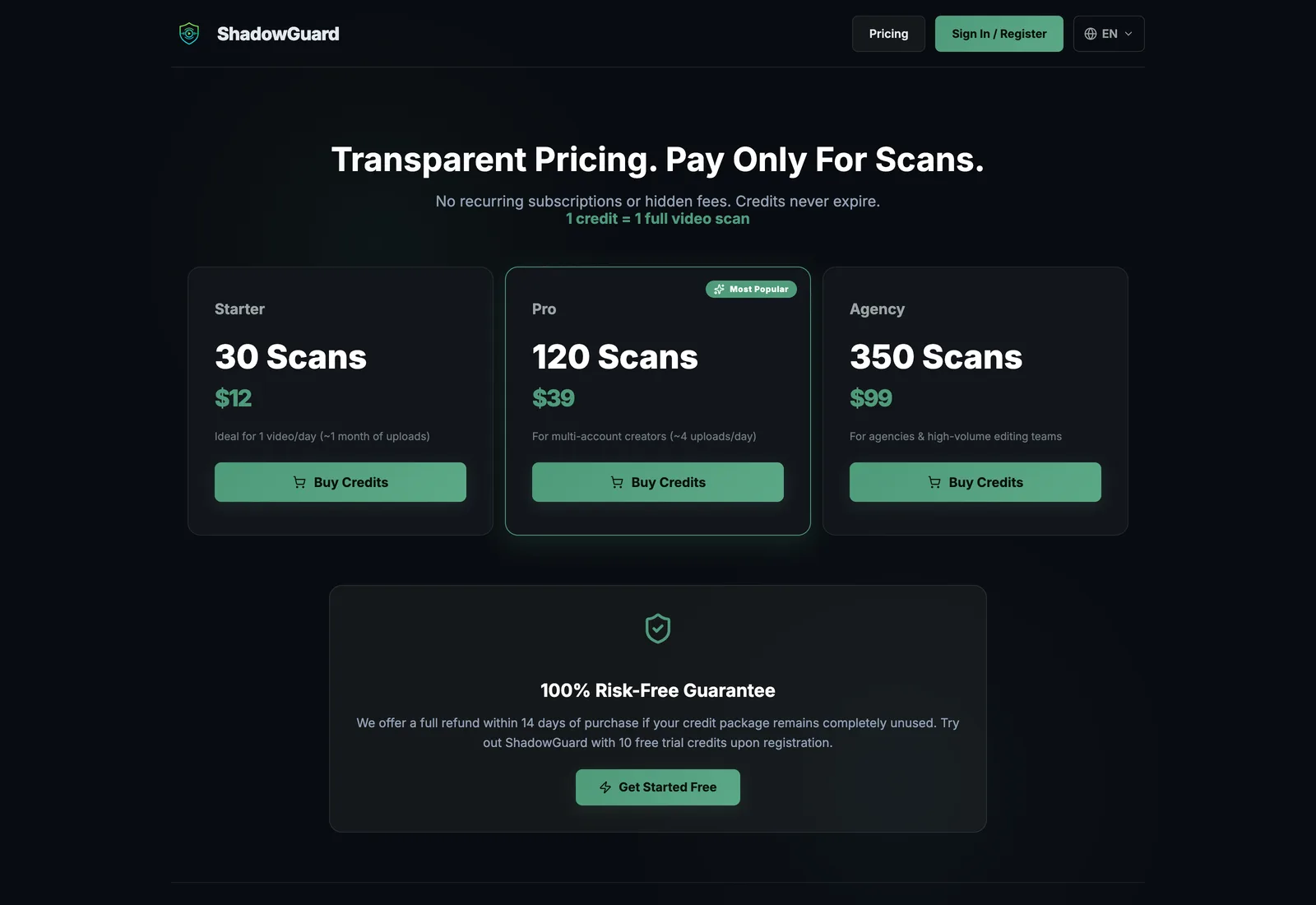 ShadowGuard screenshot 4: Pre-Publish Video Content Checker