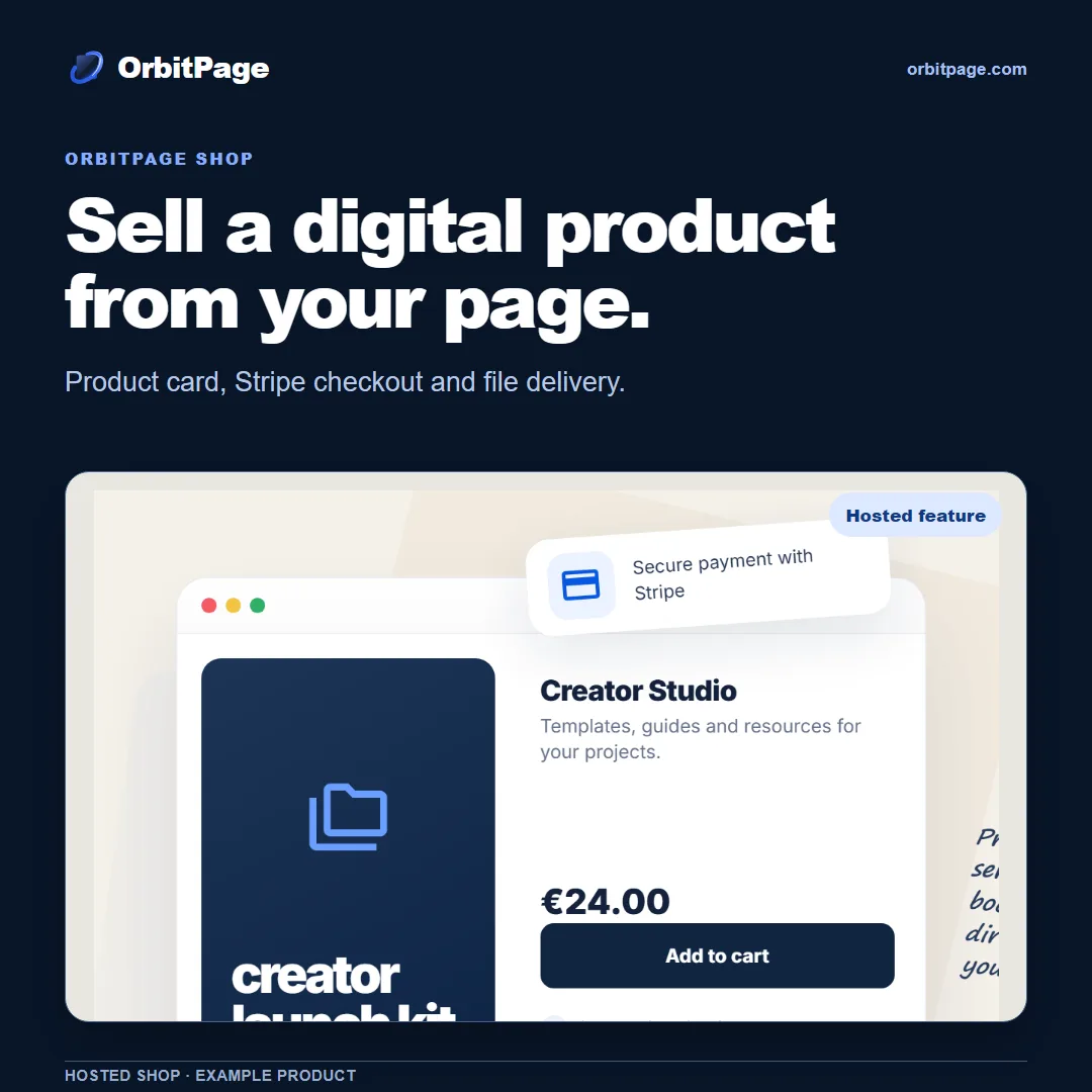 OrbitPage screenshot 3: Open-source Link-in-bio and Page Builder