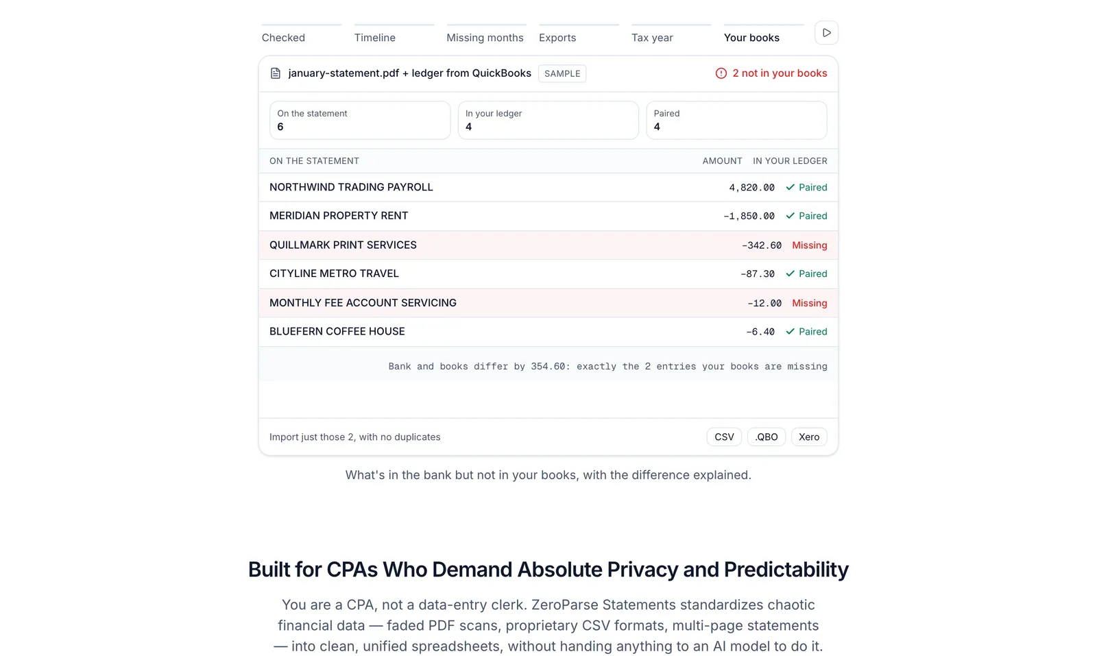 ZeroParse Statements screenshot 2: Bank Statement Converter for Accountants