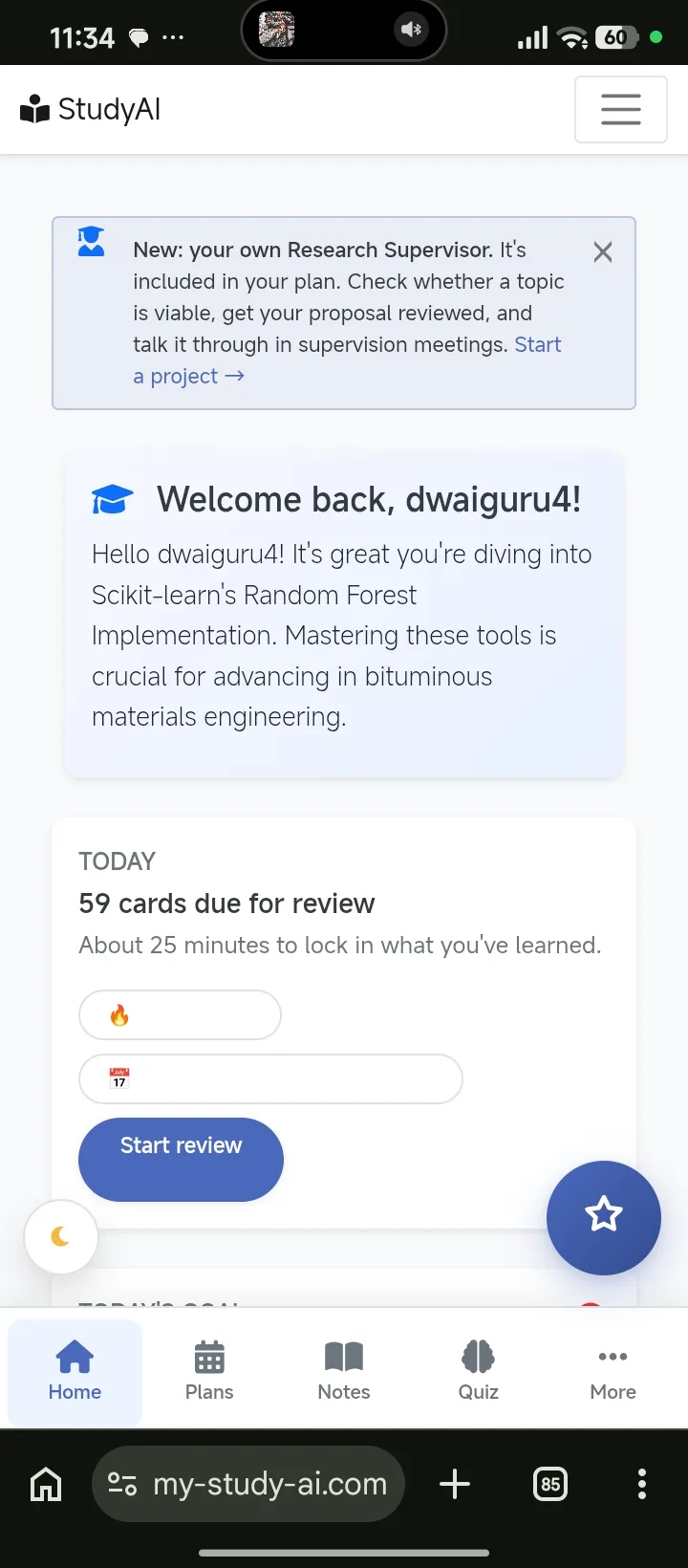 StudyAI screenshot 4: AI Study Notes and Exam Prep