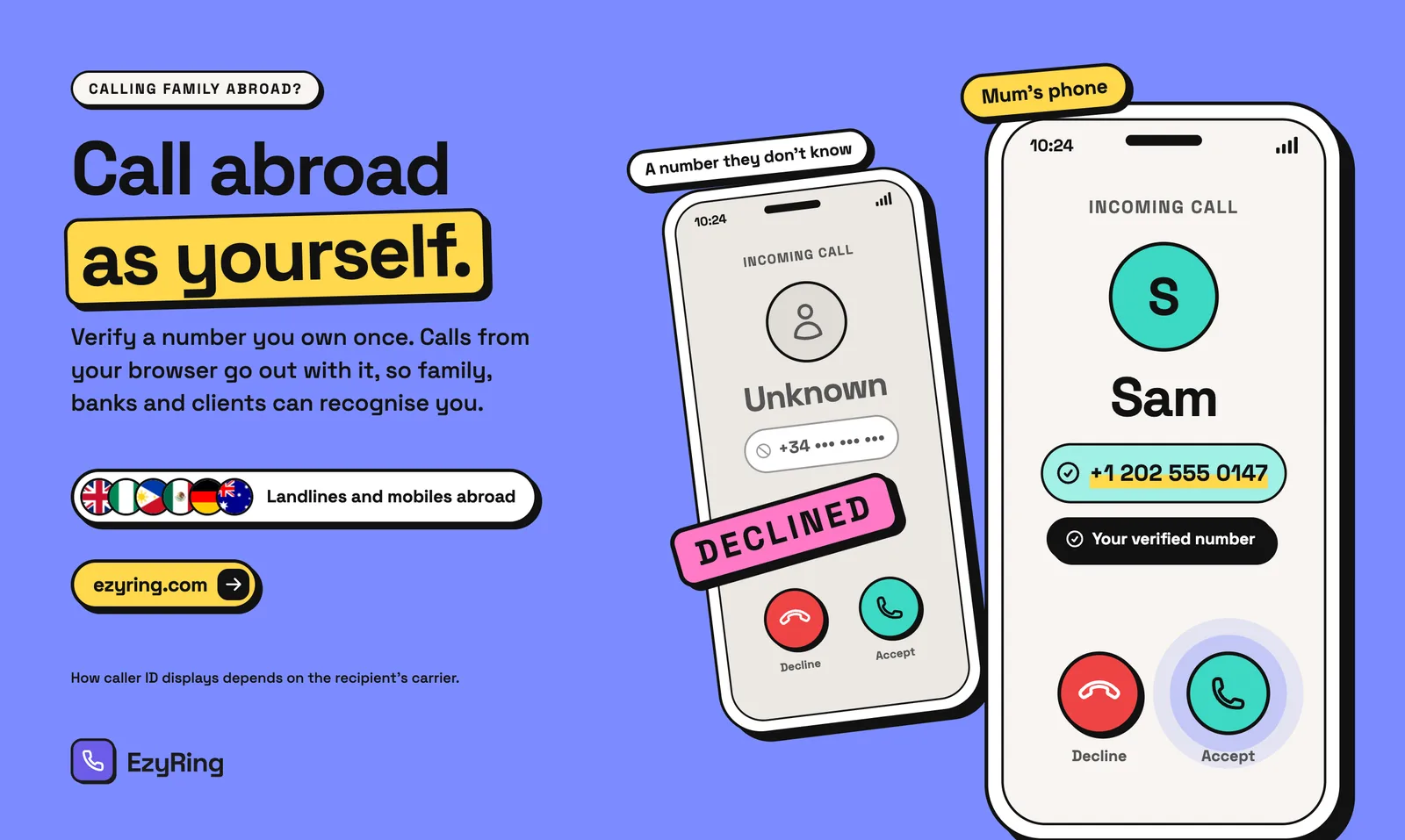 EzyRing screenshot 1: Browser Phone for International Calls