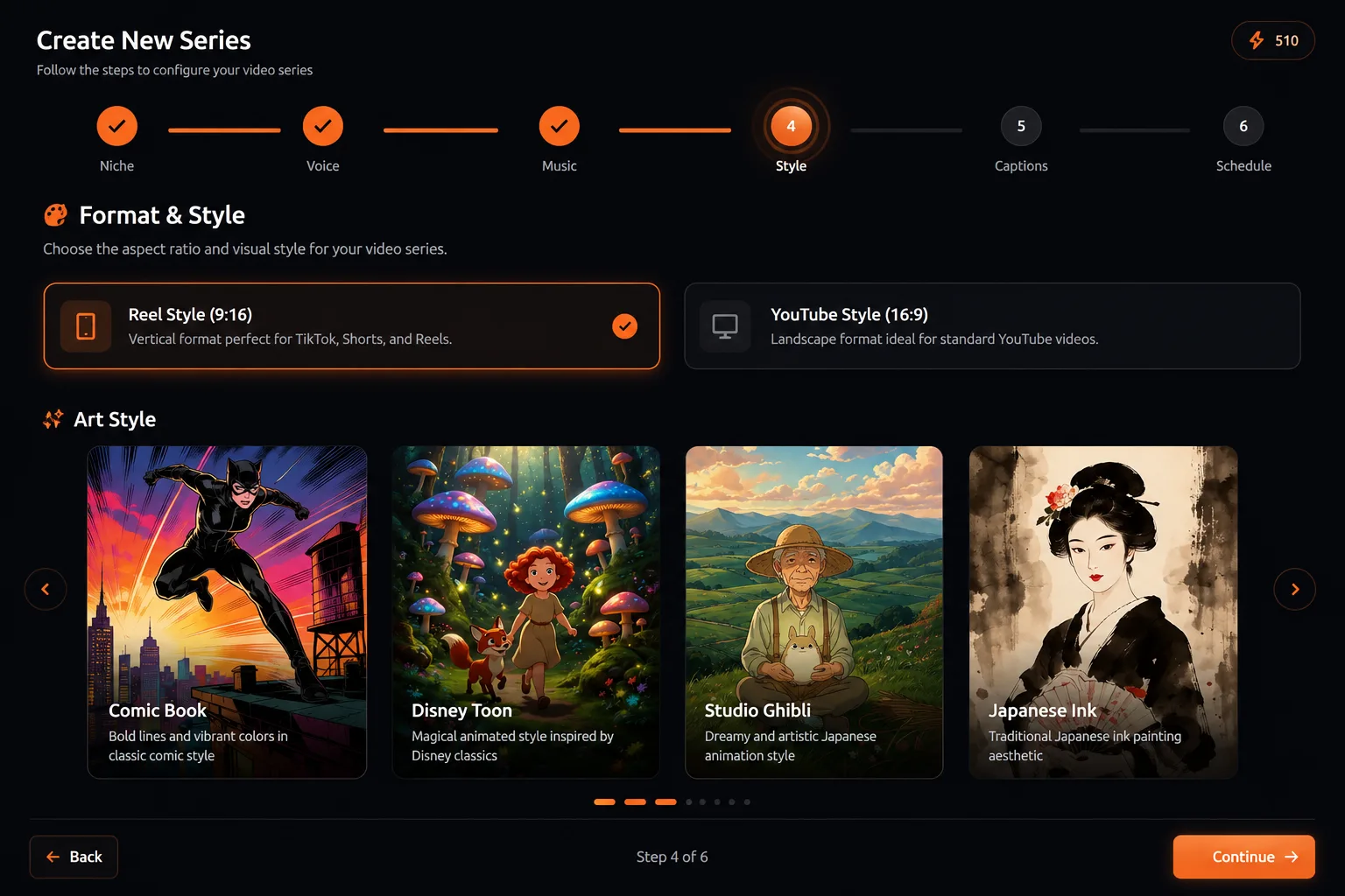 VidCadence screenshot 2: AI Faceless Video Generator