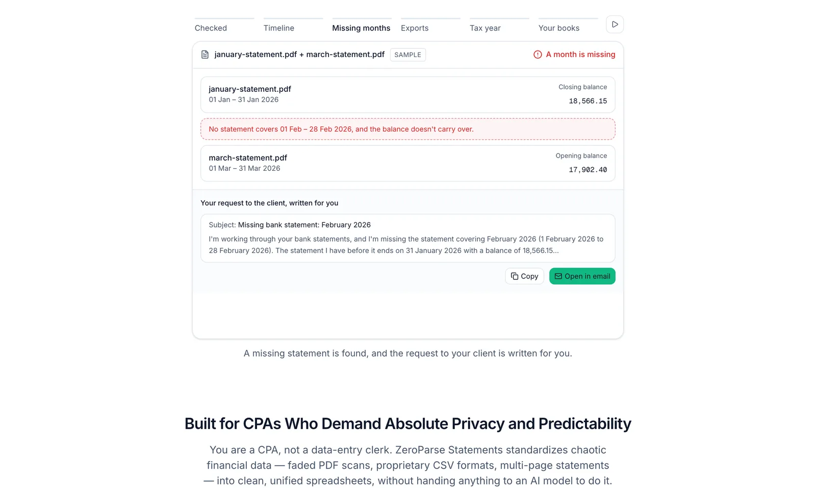 ZeroParse Statements screenshot 4: Bank Statement Converter for Accountants