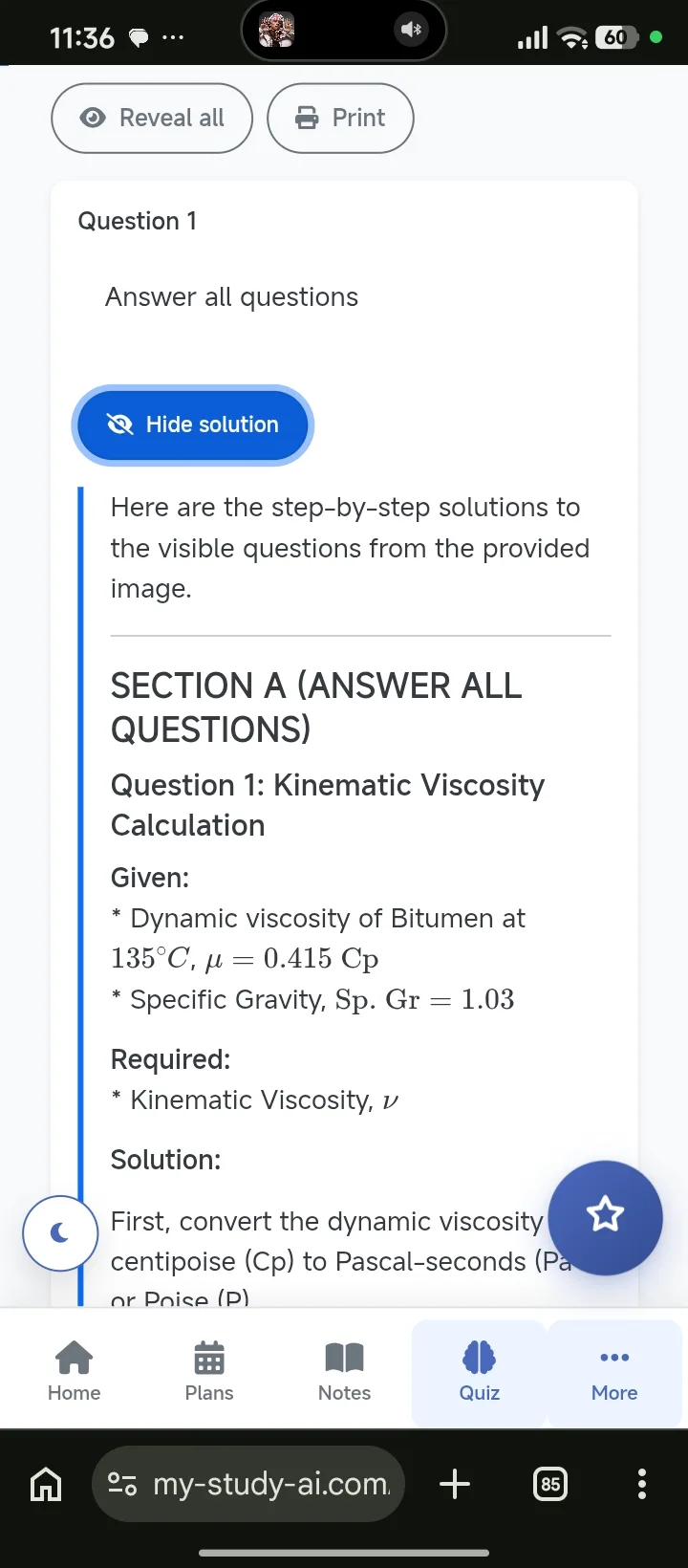 StudyAI screenshot 2: AI Study Notes and Exam Prep