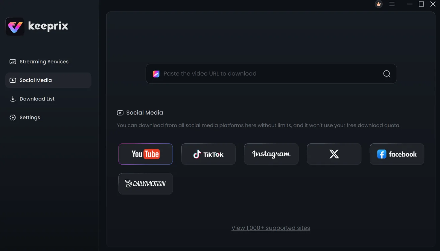 Keeprix Video Downloader screenshot 2: All-in-One Video Downloader