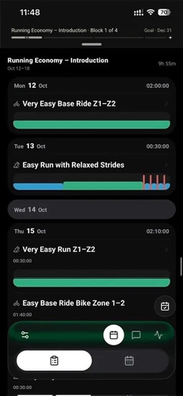 YOUB screenshot 2: AI Coach for Endurance Athletes