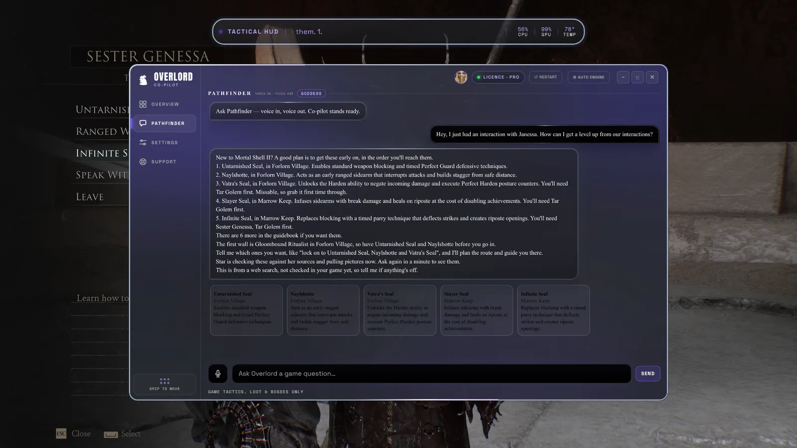Overlord AI screenshot 4: AI Gaming Companion Assistant
