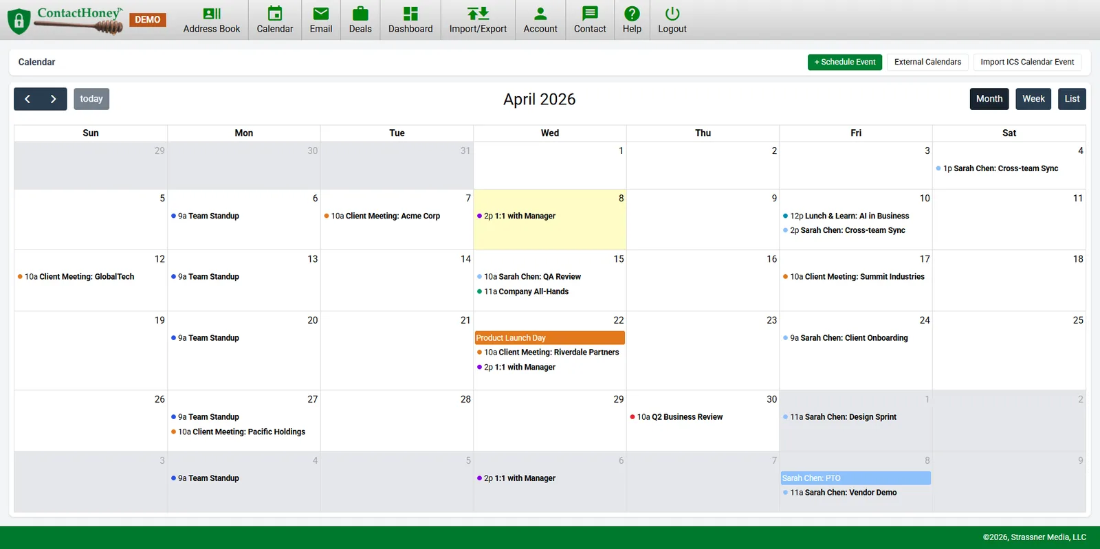 ContactHoney CRM for Small Businesses screenshot 1: Flat Rate CRM for Small Businesses
