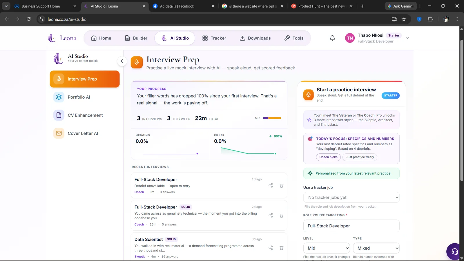 Leona screenshot 4: AI Resume Builder and Job Tracker