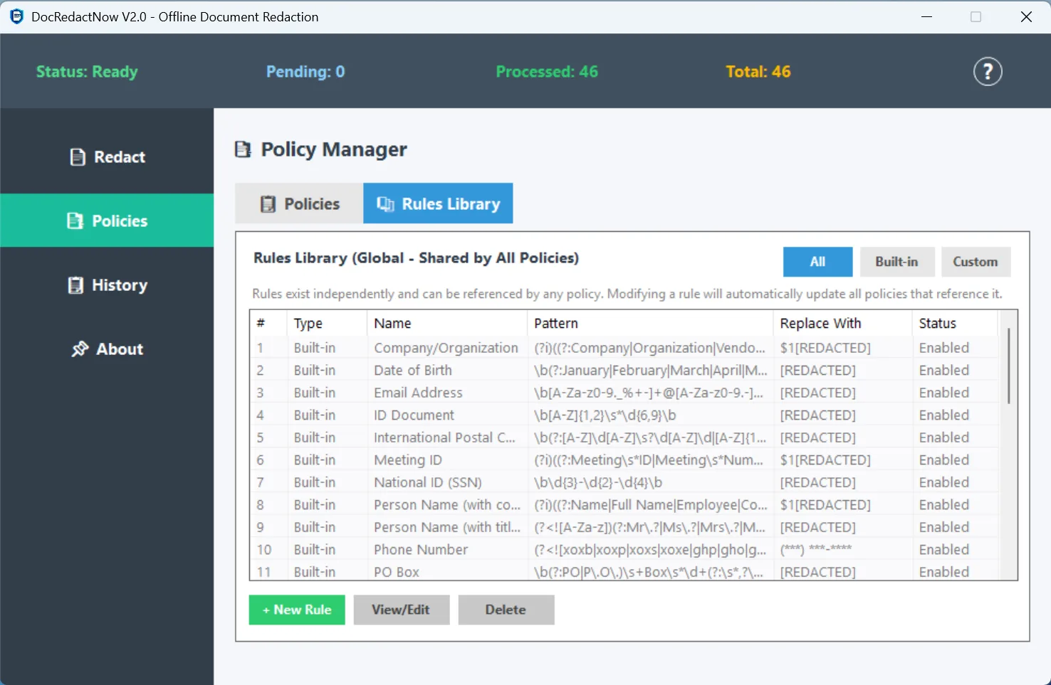 DocRedactNow screenshot 4: Document Redaction Software for Windows