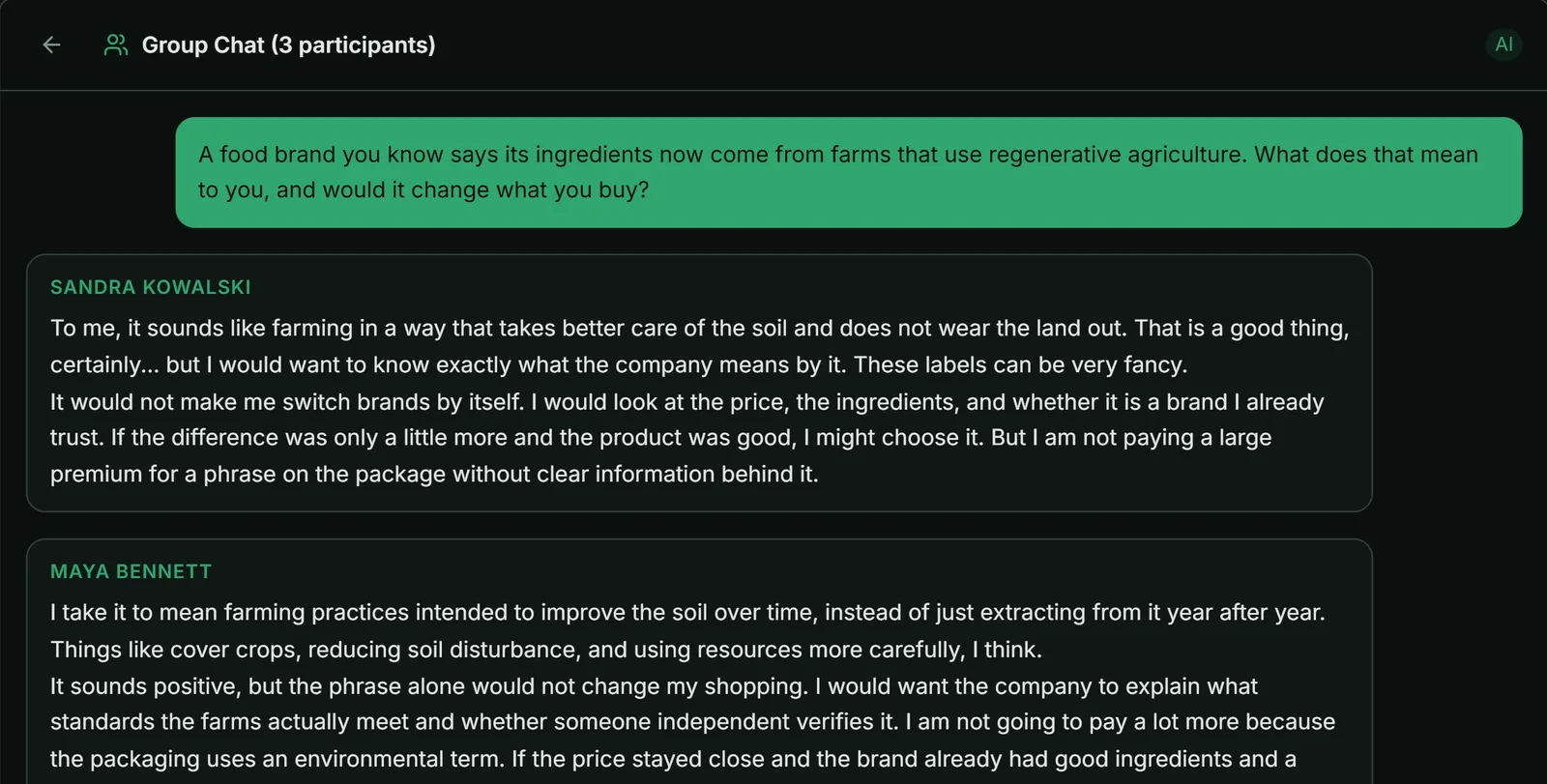 PersonaHive screenshot 2: Synthetic Consumer Research Platform