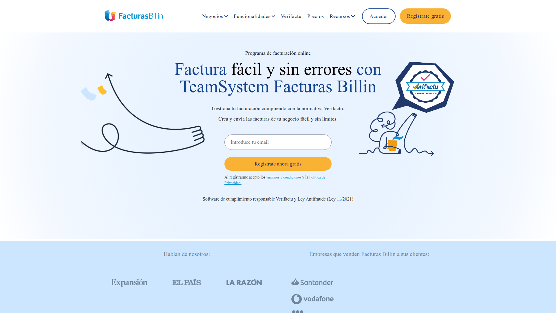Billin homepage