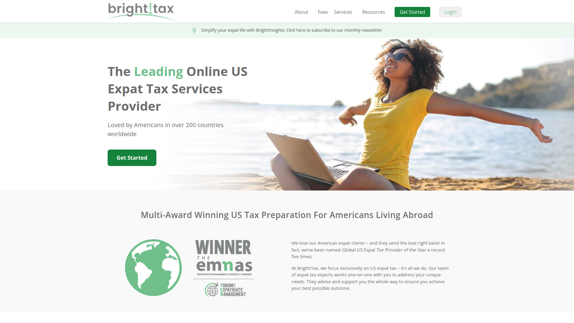 Bright!Tax homepage