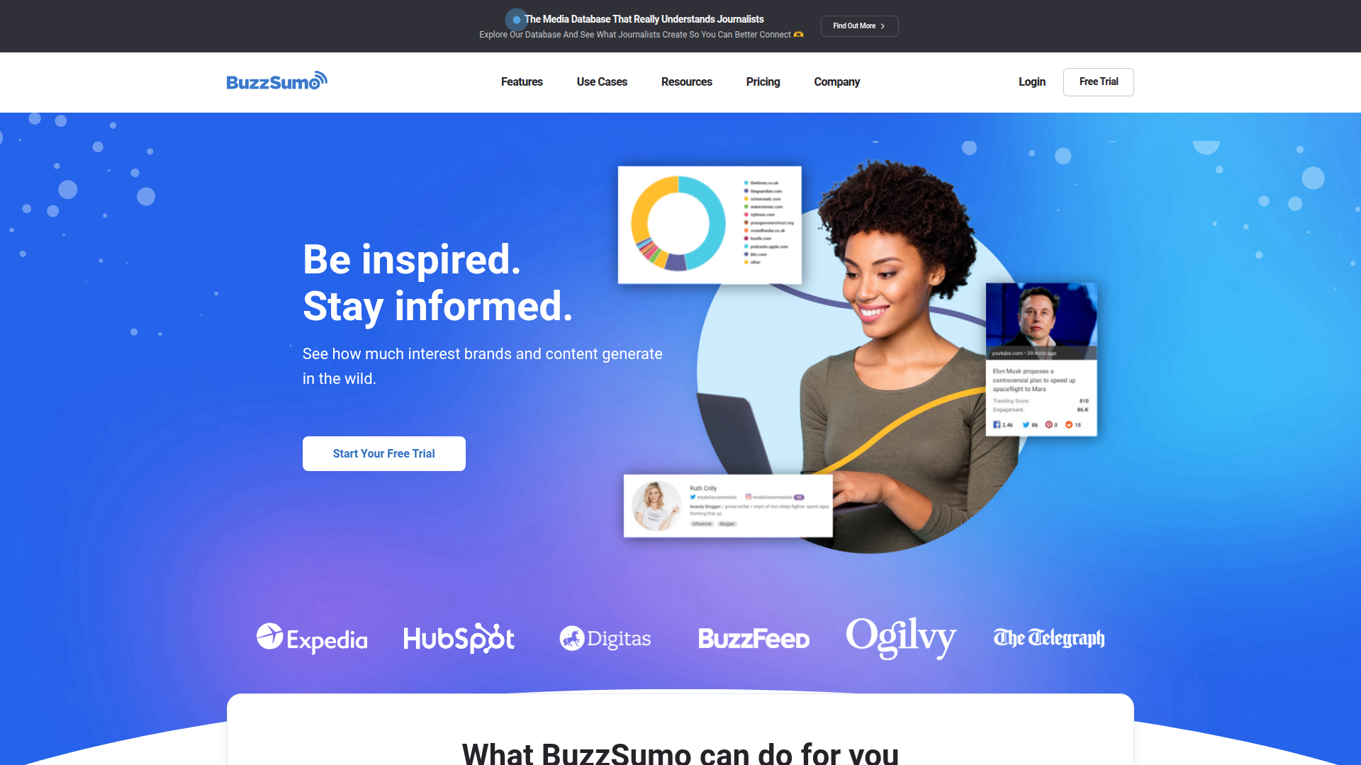 BuzzSumo homepage