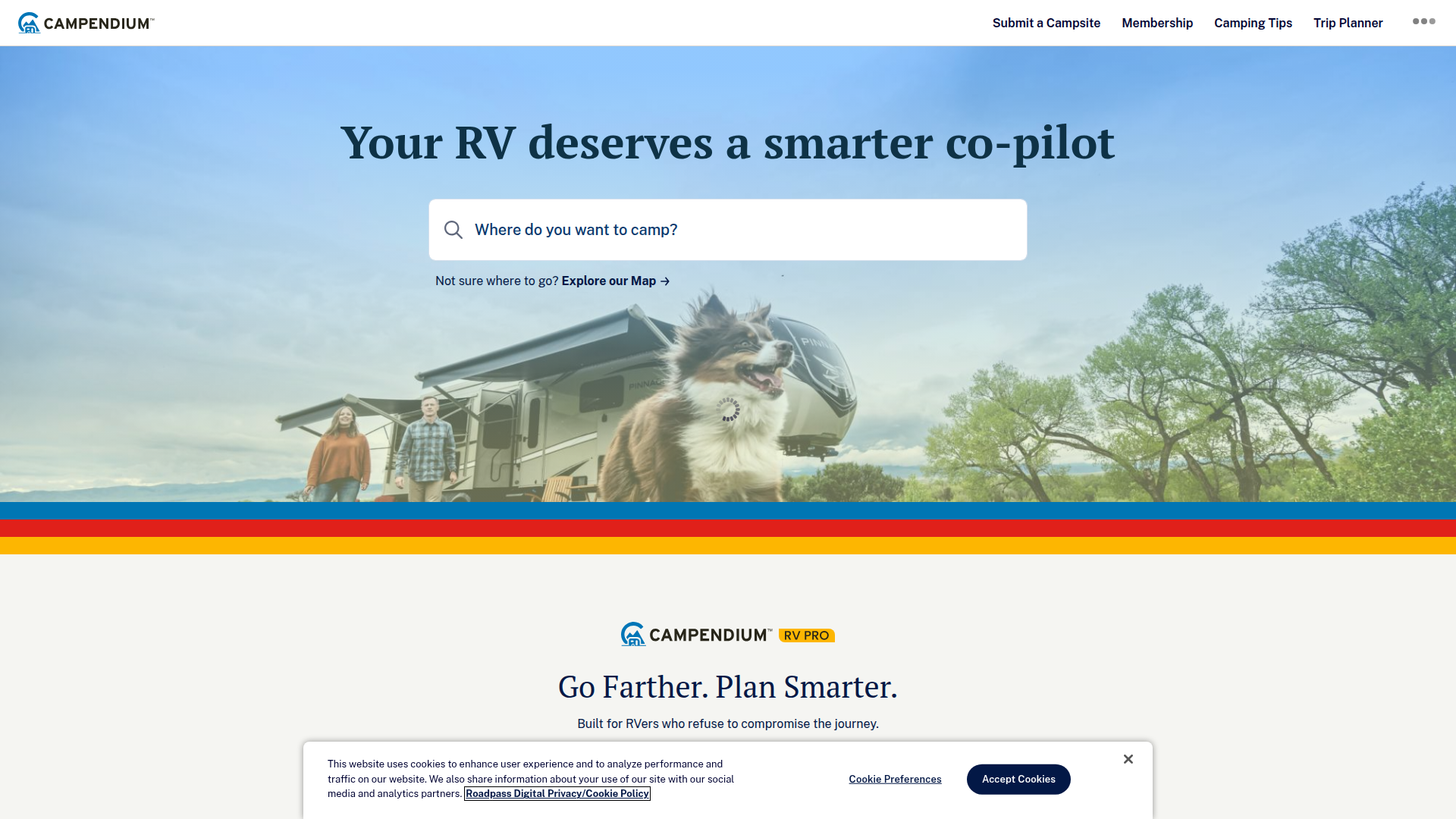 Campendium homepage