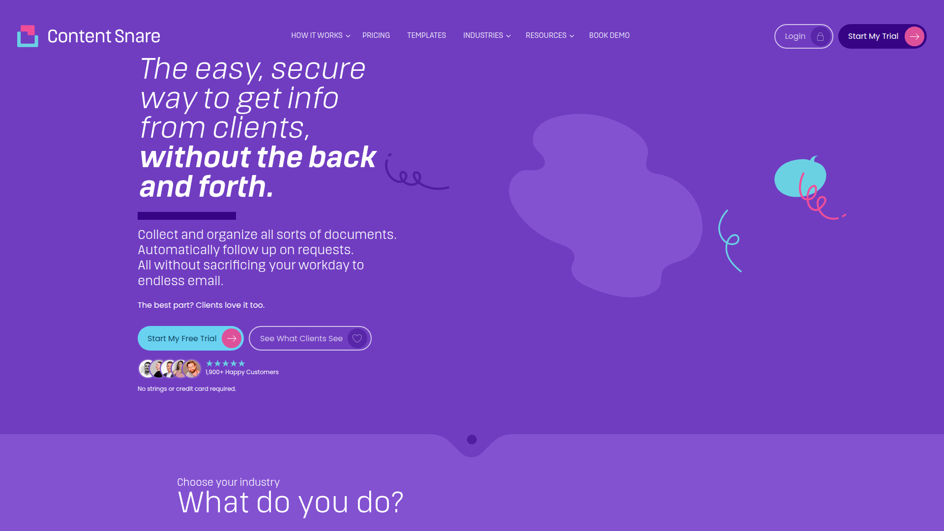Content Snare homepage