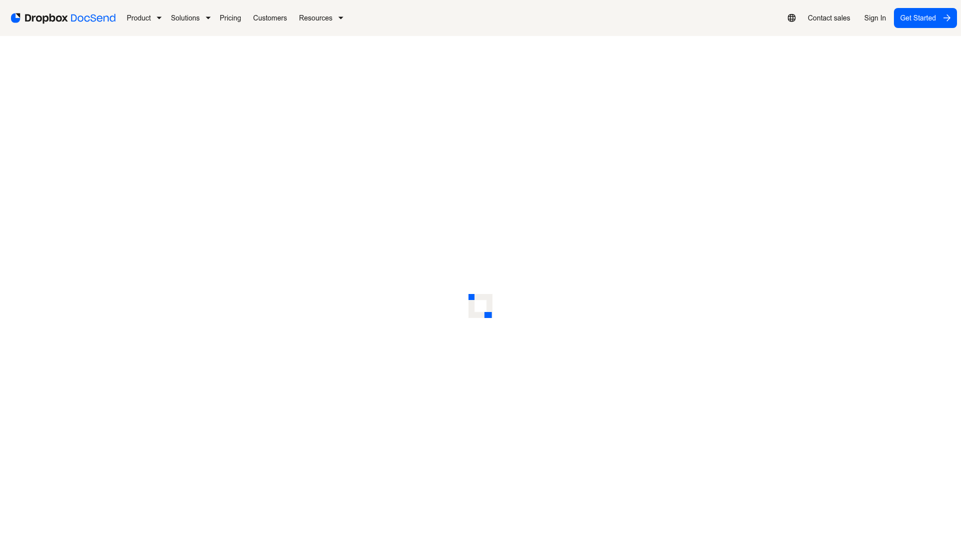 DocSend homepage