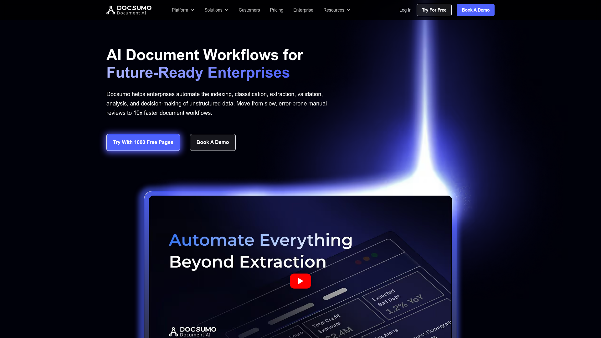 Docsumo homepage