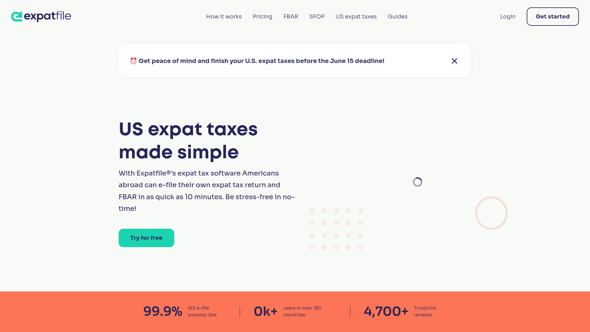 Expatfile homepage