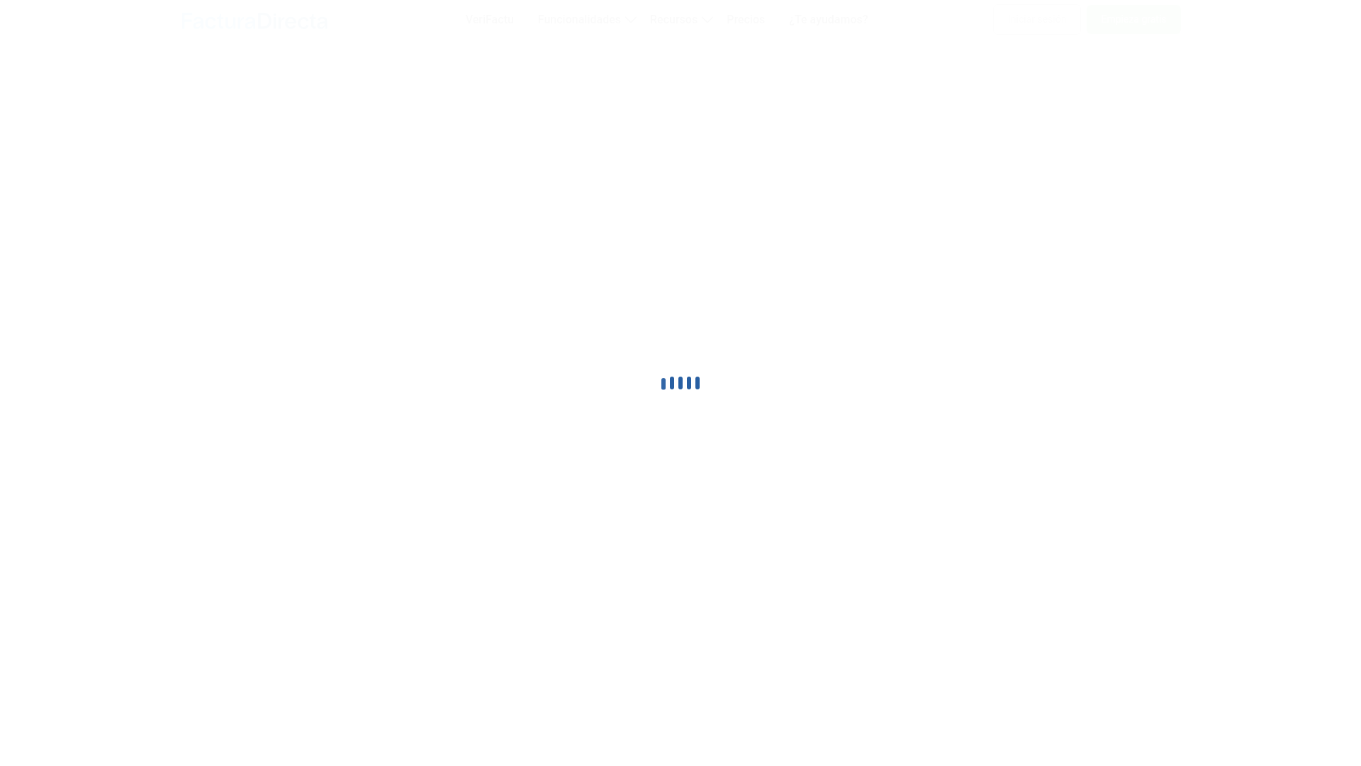 FacturaDirecta homepage