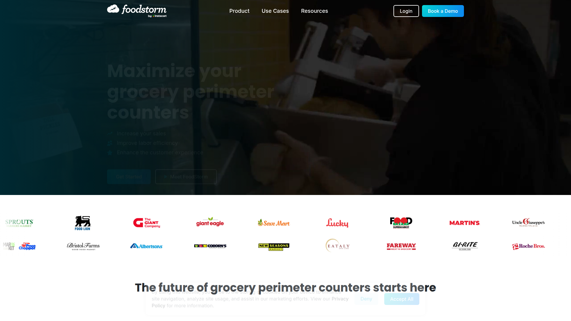 FoodStorm homepage