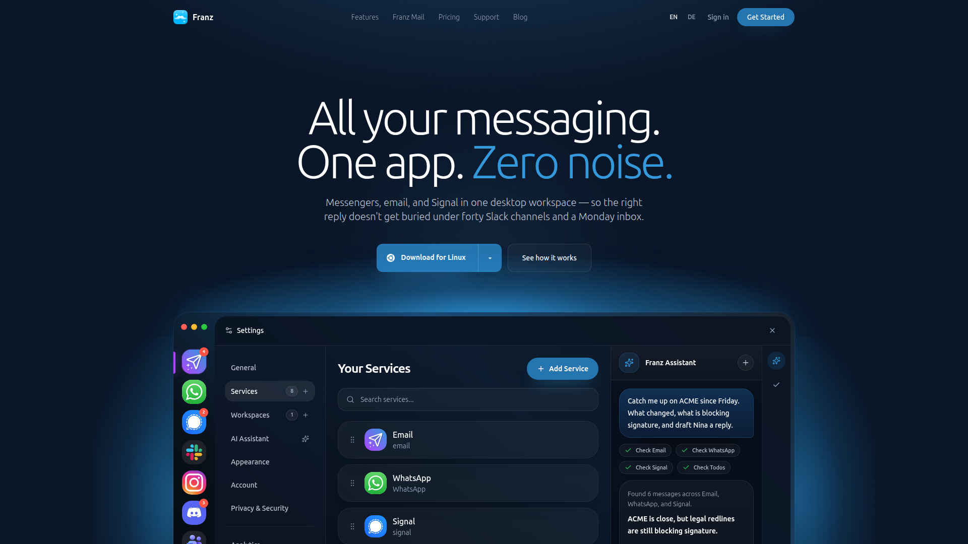 Franz homepage