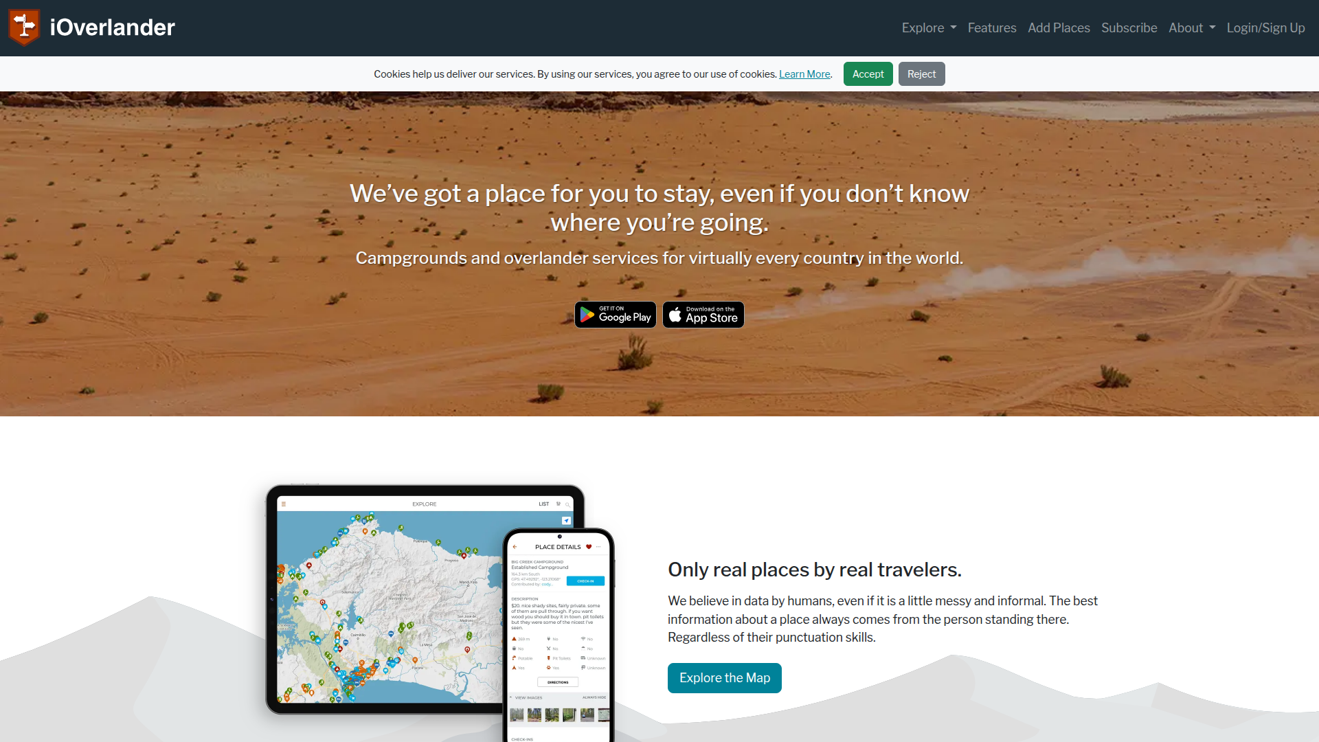 iOverlander homepage