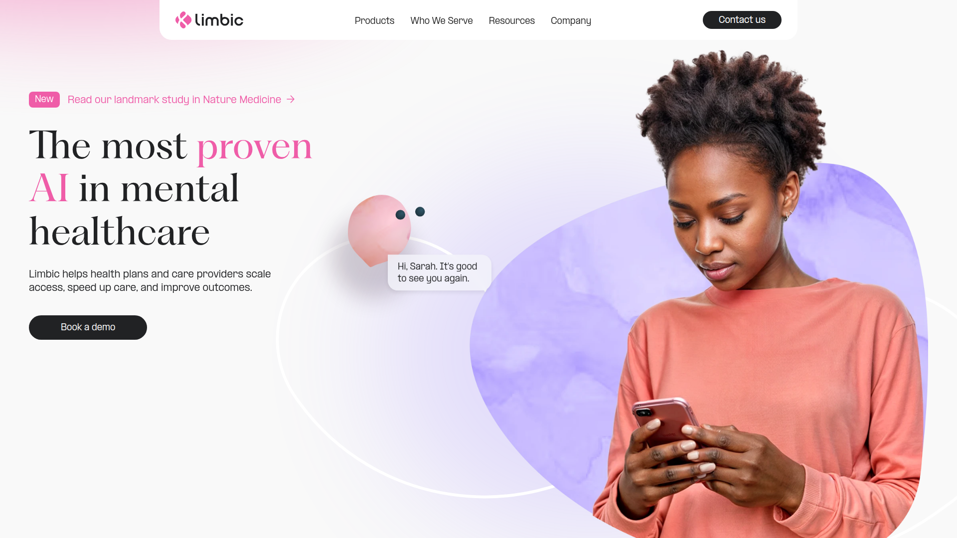 Limbic homepage