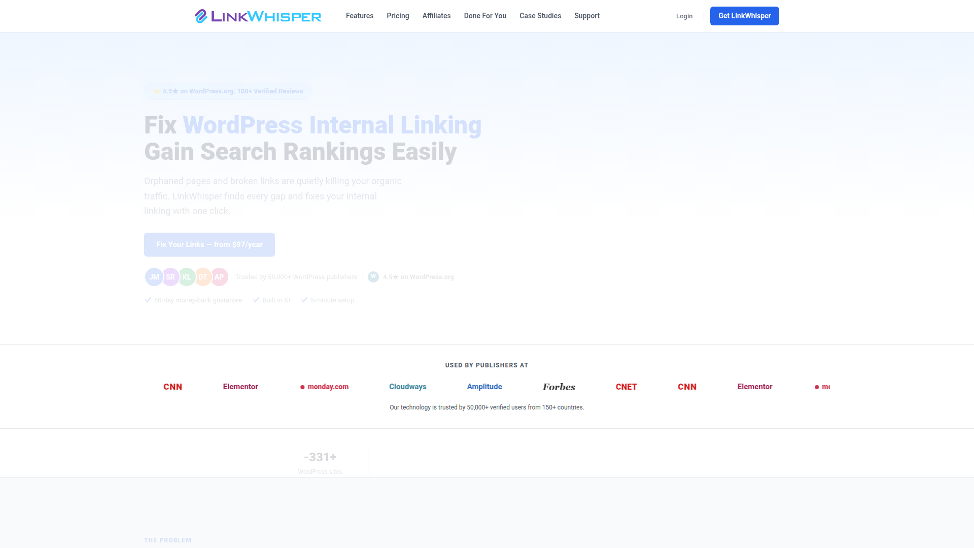 Link Whisper homepage