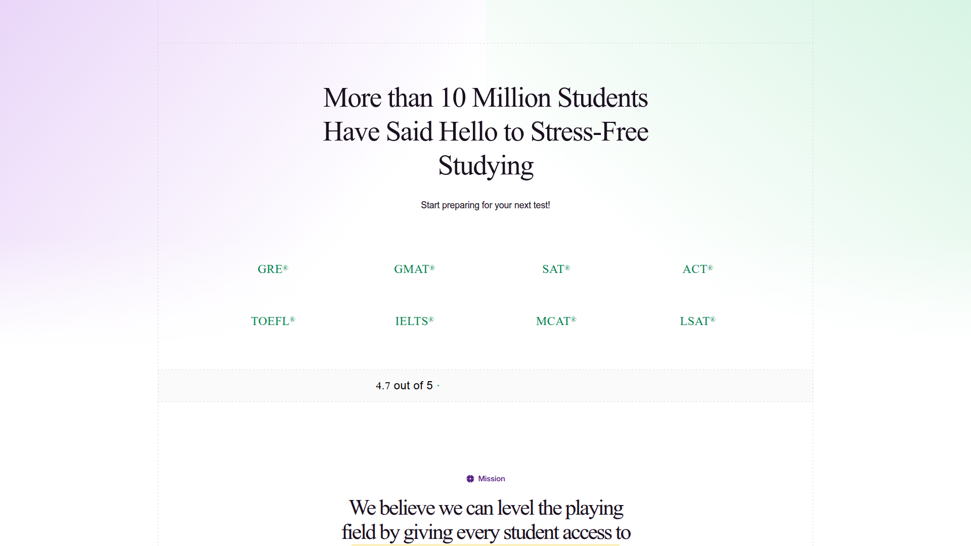Magoosh homepage