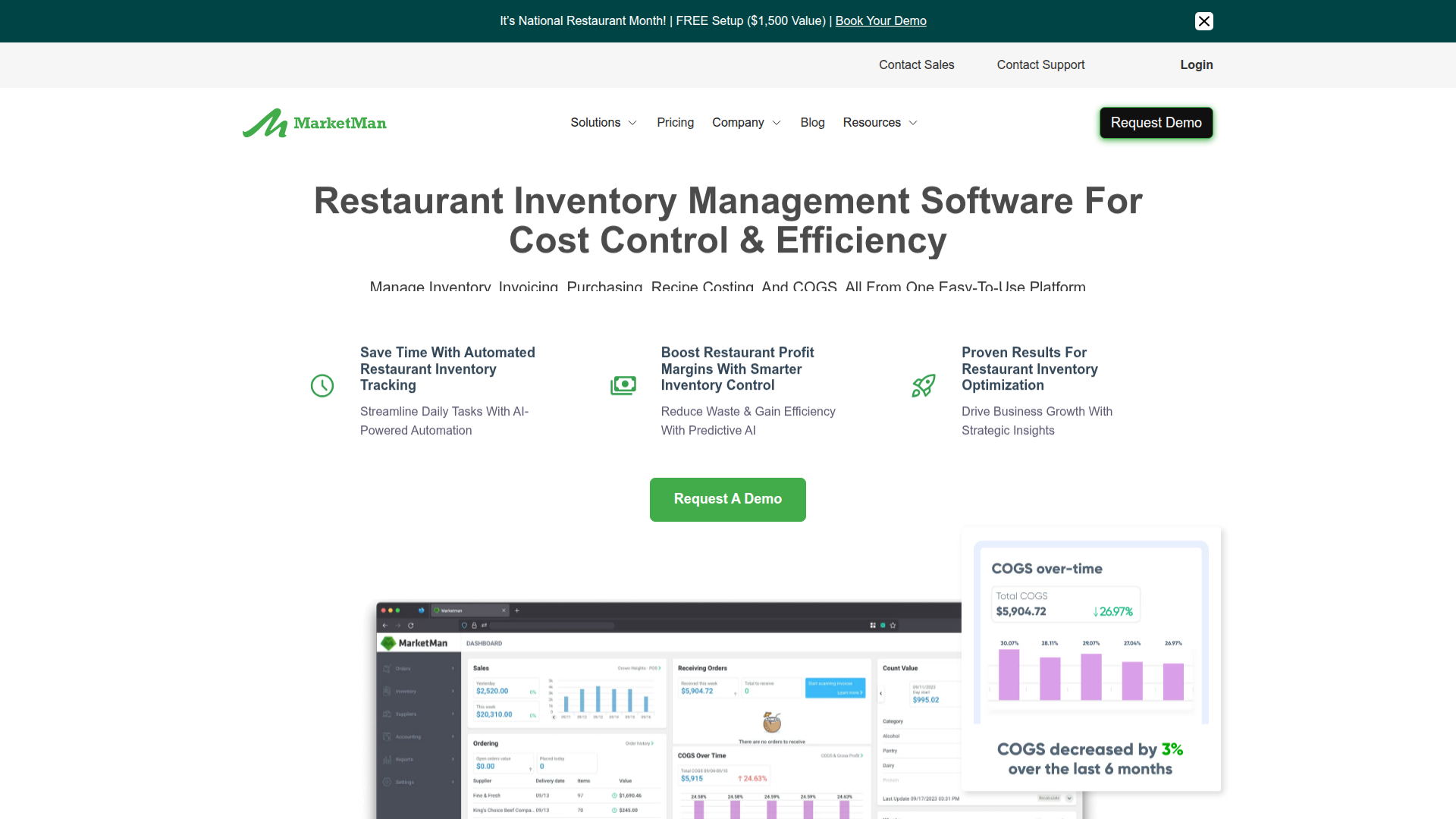 MarketMan homepage
