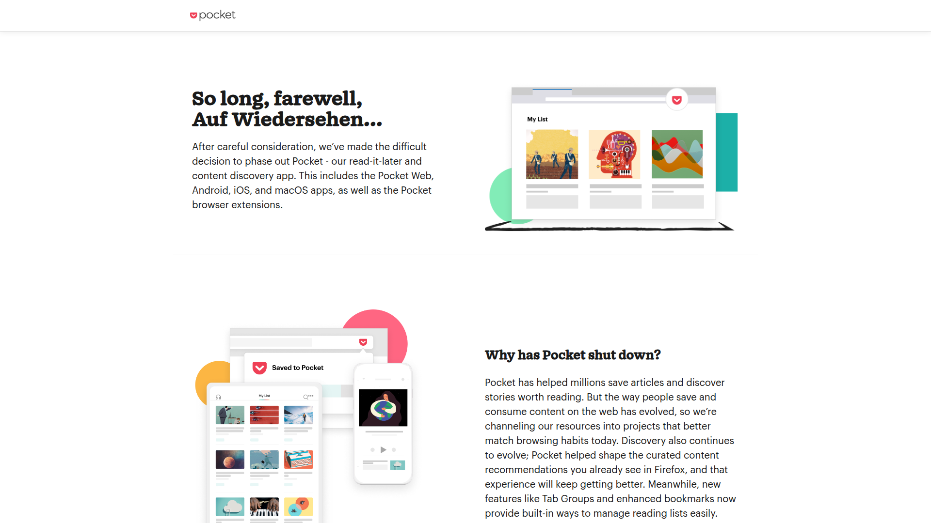 Pocket homepage