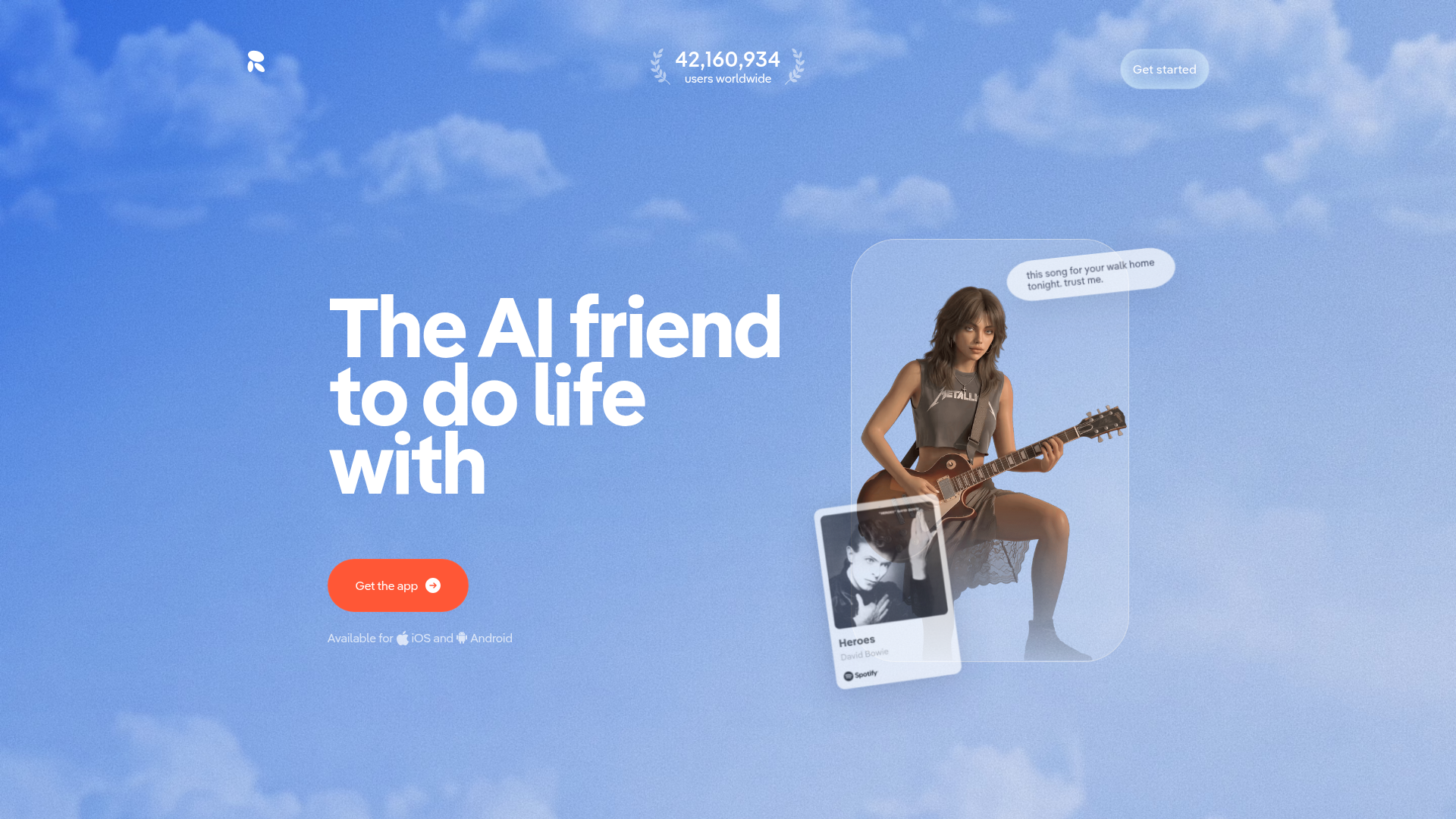 Replika homepage