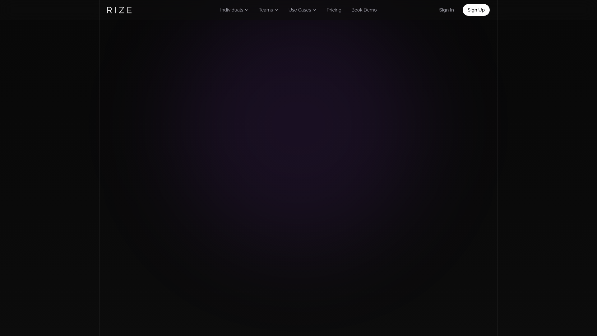 Rize homepage