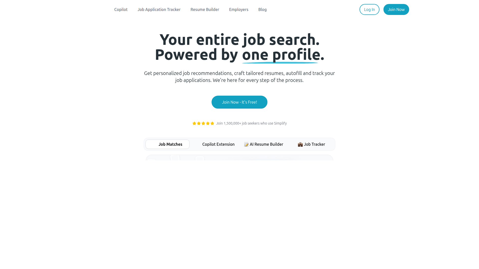 Simplify homepage