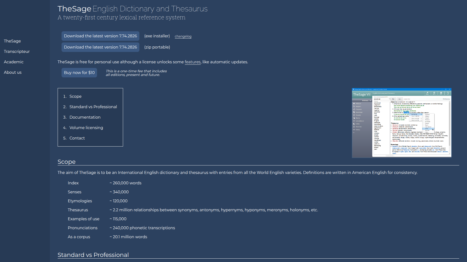 TheSage homepage