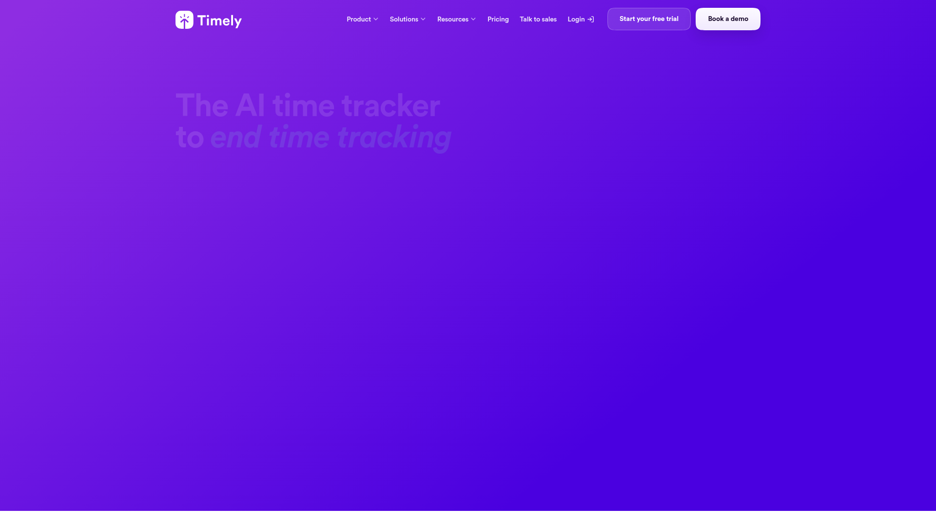 Timely homepage
