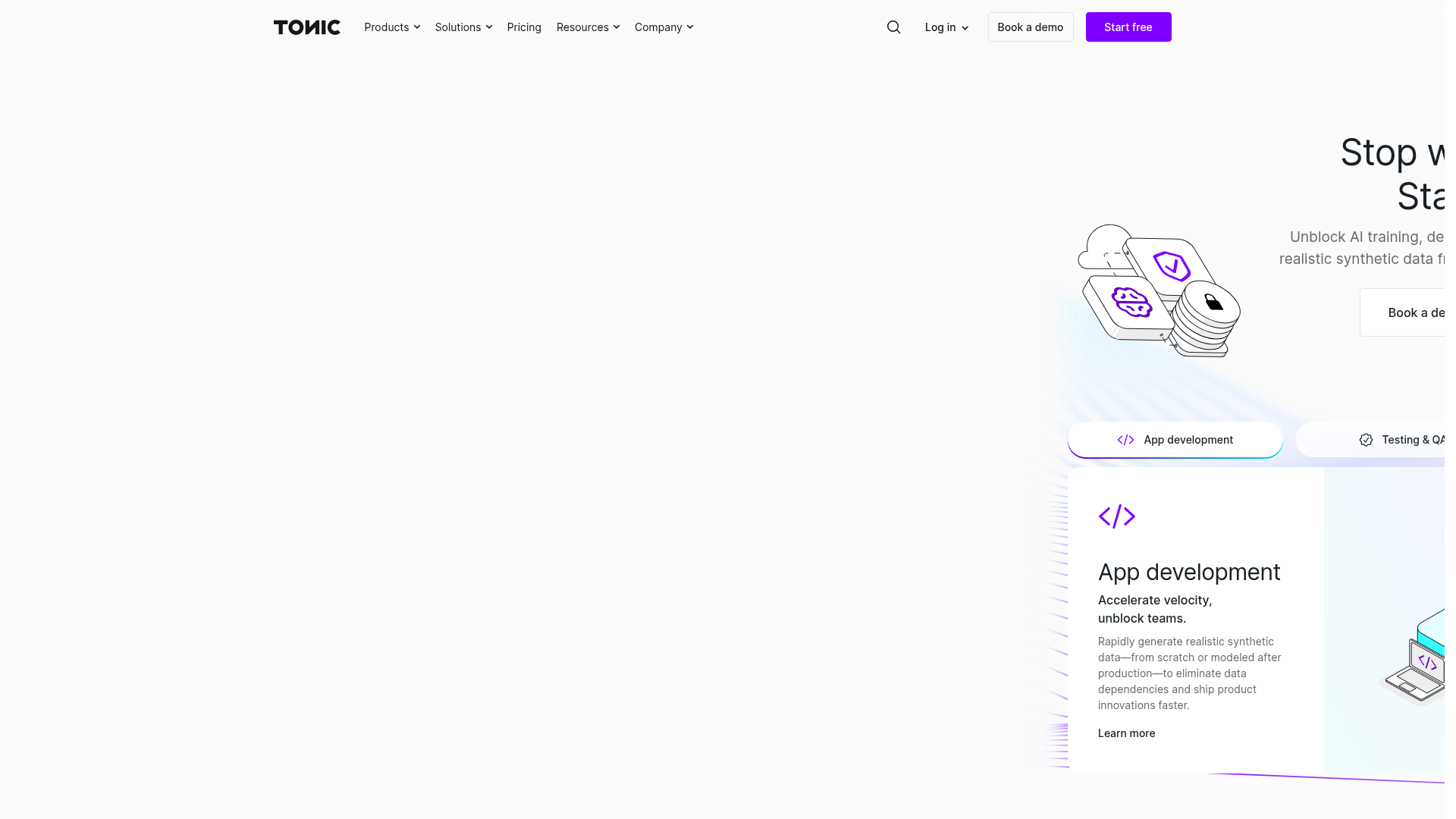 Tonic Textual homepage