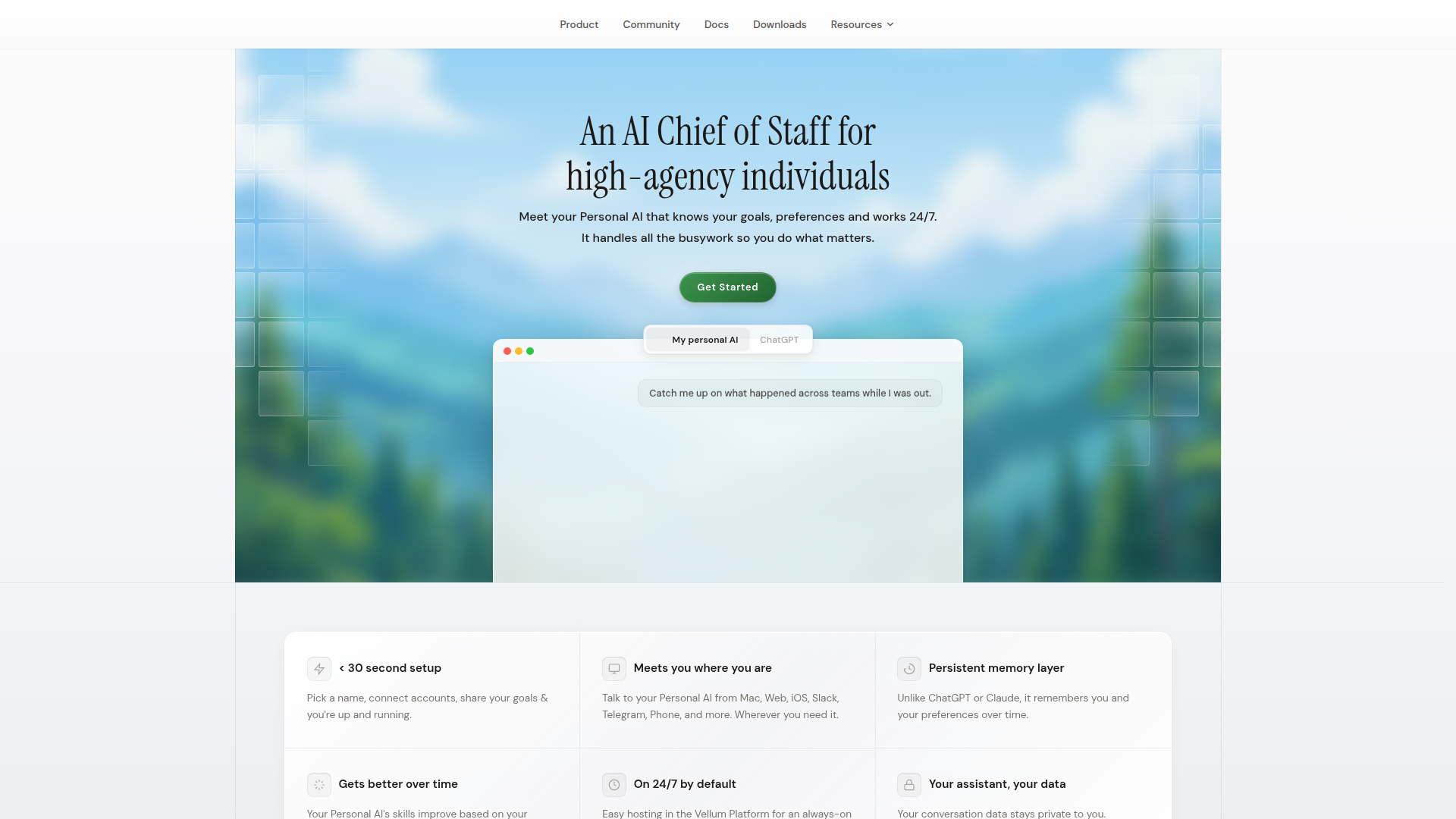 Vellum homepage