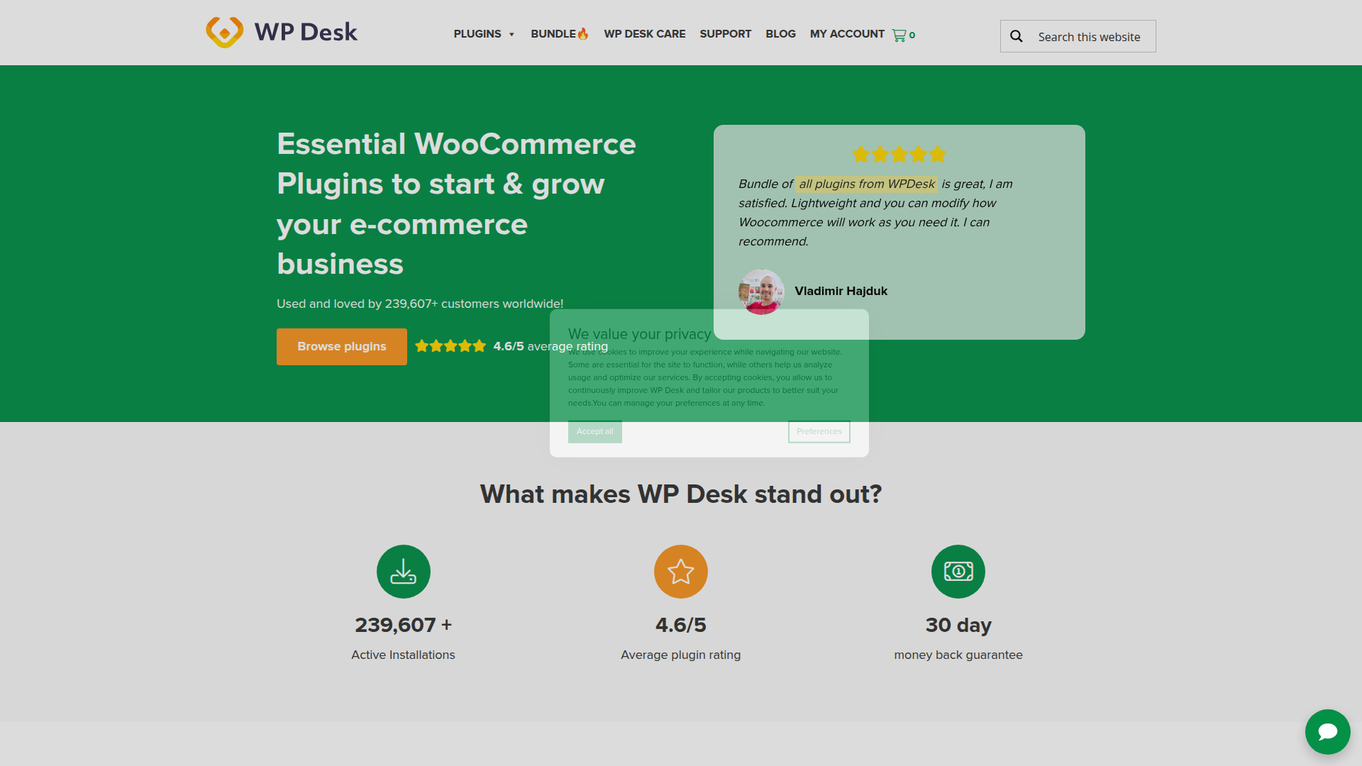 WP Desk homepage